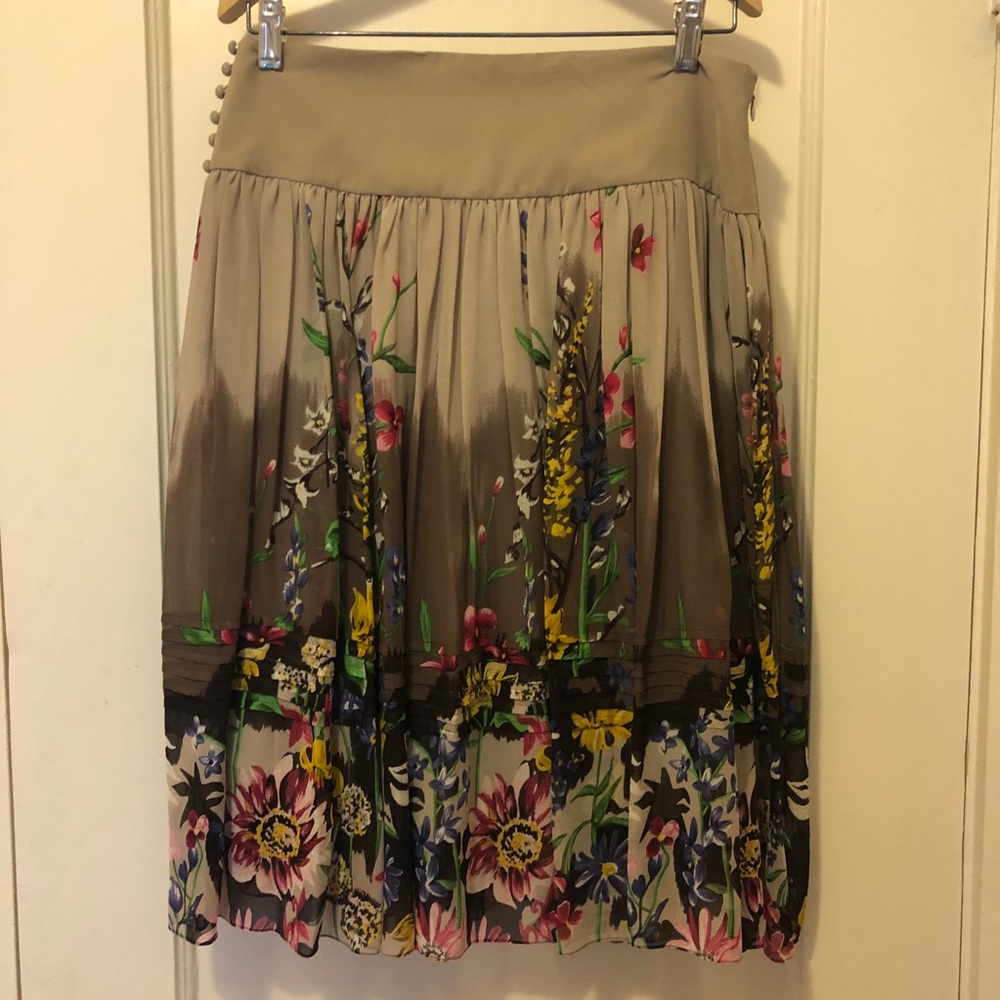 BCBG maxaria floral skirt